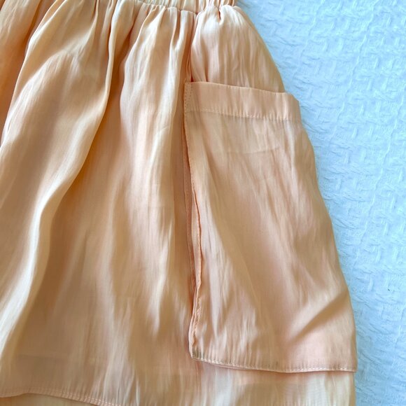 Ramy Brook - Shorts - August Chiffon - Nectar Orange - Size Medium - Picture 5 of 10